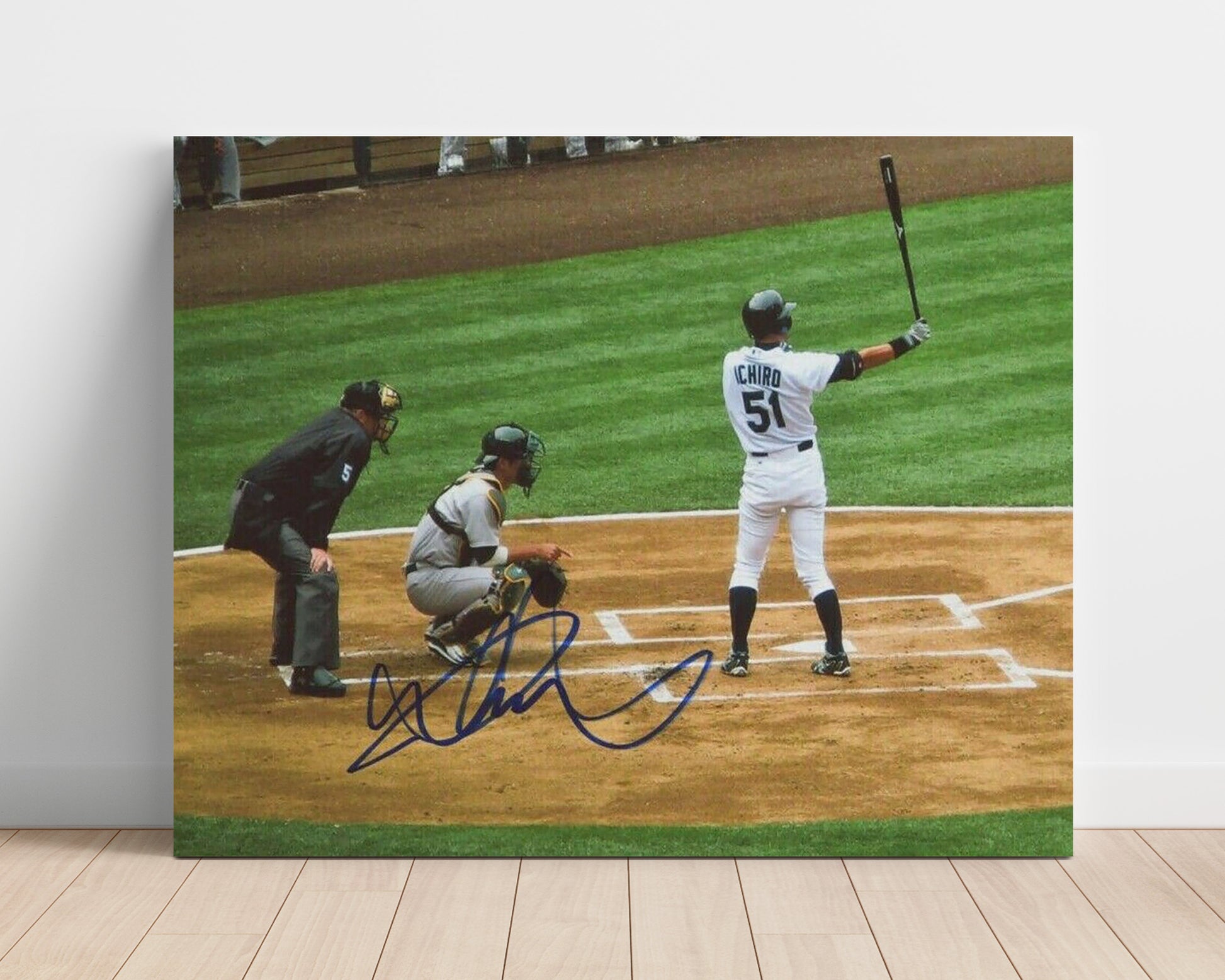 Ichiro Suzuki - At the Plate Precision Swing Baseball Wall Art 16x20 Unframed Print wall art print – Baseball Wall Art decor