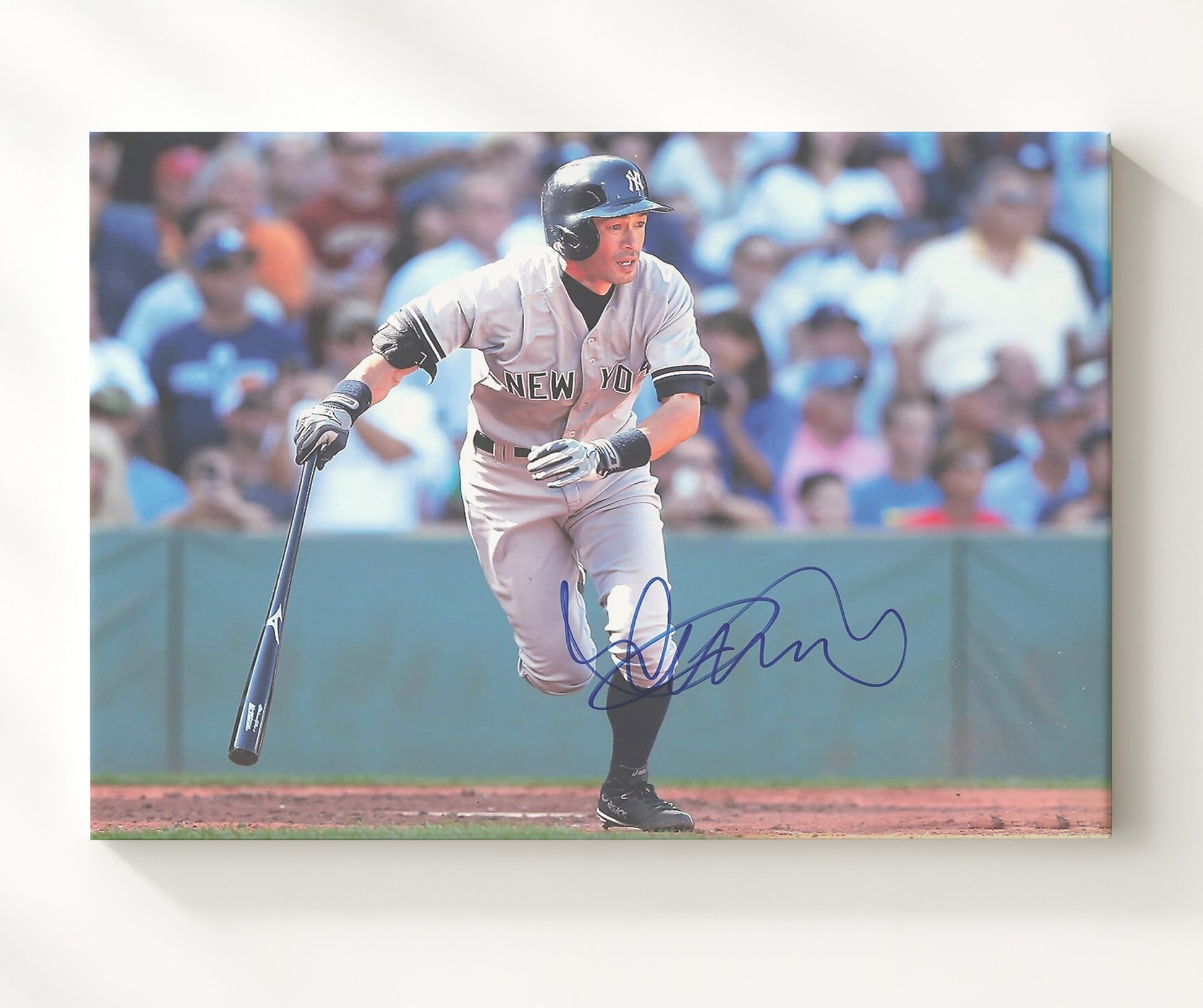 Ichiro Suzuki - Out of the Box Baseball Wall Art 20x24 Canvas wall art print – Baseball Wall Art decor