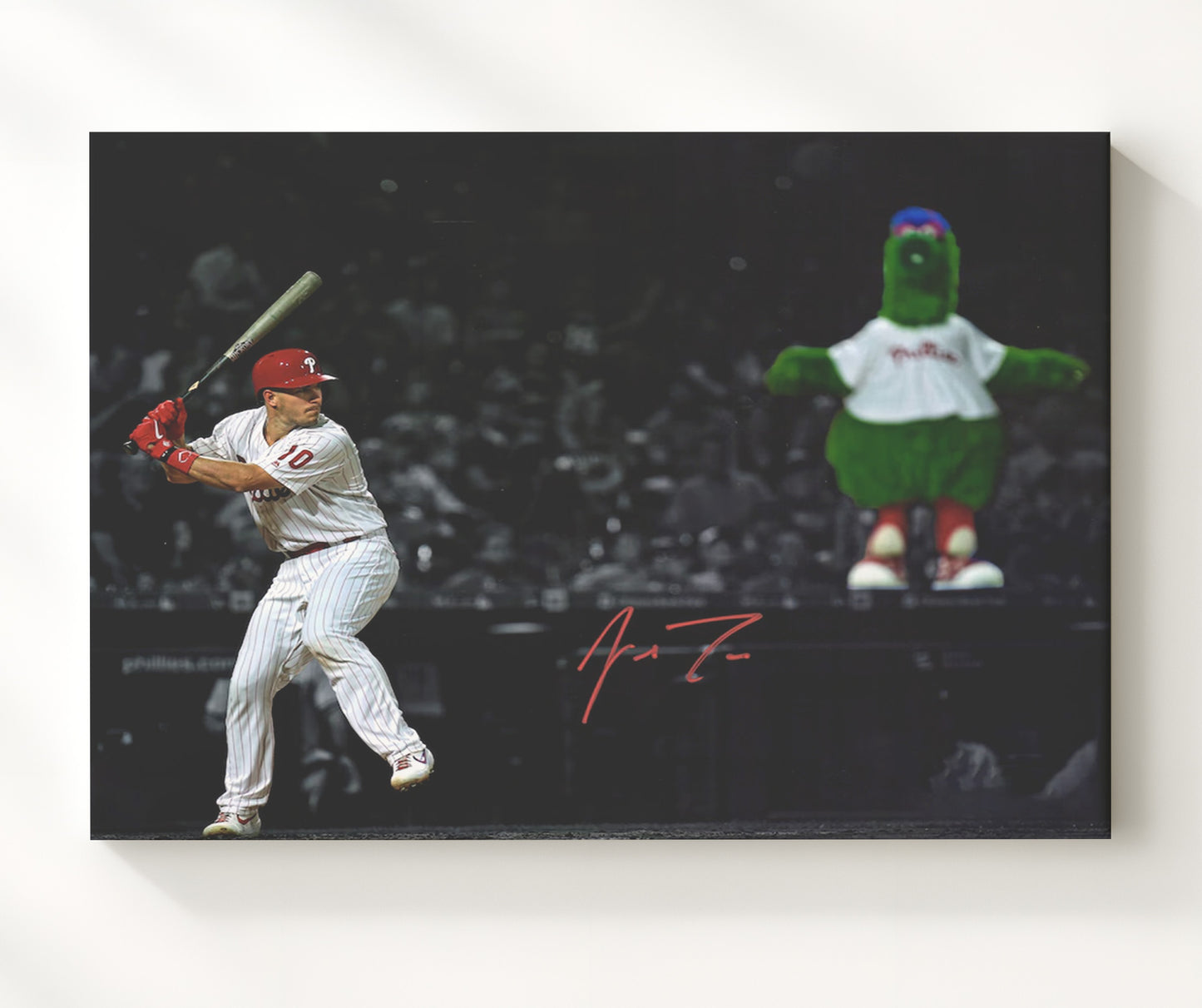 J.T. Realmuto - Phanatic Spotlight Philly Power Baseball Wall Art 20x24 Canvas wall art print – Baseball Wall Art decor