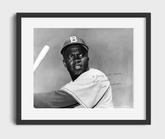 Jackie Robinson - Batting Pose 8x10 Canvas baseball wall art