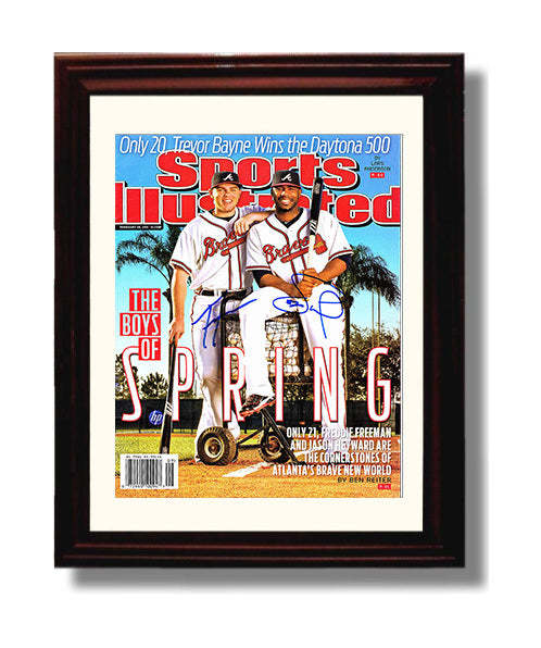 Jason Heyward and Freddie Freeman - Boys of Spring SI Cover 2011 Baseball Wall Art 8x10 Beveled Frame wall art print – Baseball Wall Art decor