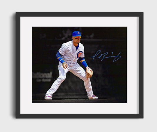 Javier Baez - Fielding Ready Position 8x10 Canvas baseball wall art