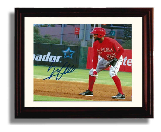 Jo Adell - Lead Off Base Runner Baseball Wall Art 8x10 Beveled Frame wall art print – Baseball Wall Art decor