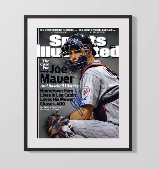 Joe Mauer - 2009 Batting Title Chase SI Cover 8x10 Canvas baseball wall art