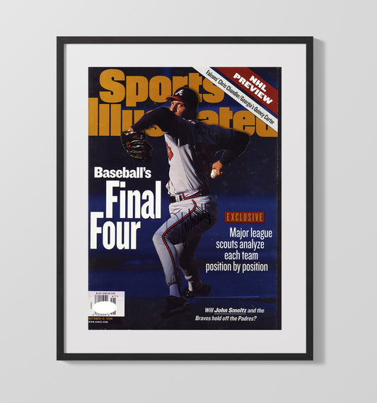 John Smoltz - Postseason Command SI Cover 1998 8x10 Canvas baseball wall art