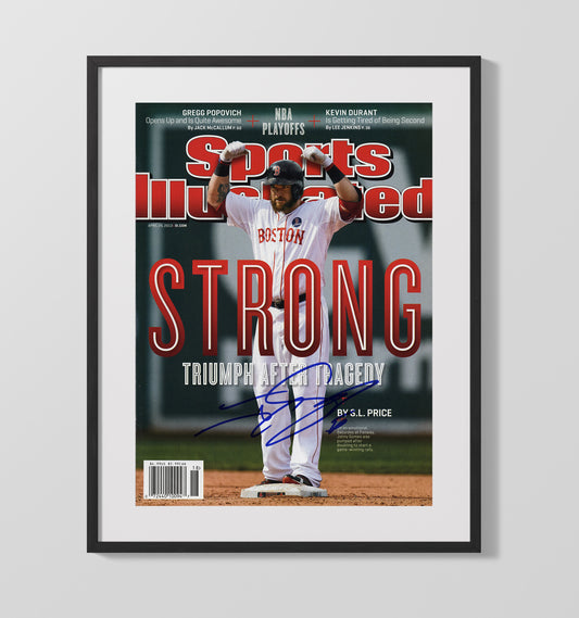 Johnny Gomes - Emotional rally moment with Boston baseball SI Cover 2013 8x10 Canvas baseball wall art