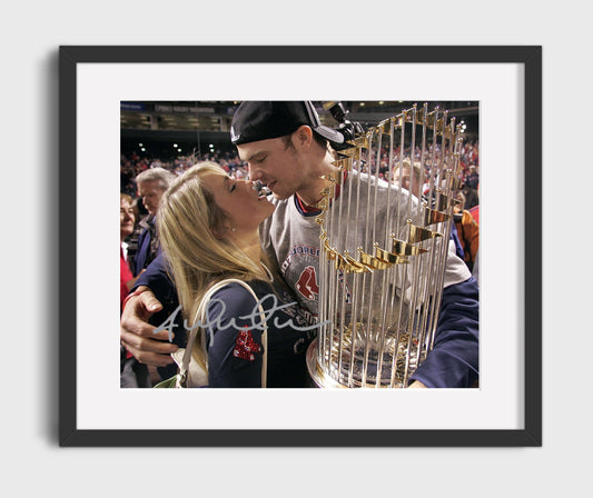 Jon Lester - Series Trophy Celebration 8x10 Canvas baseball wall art