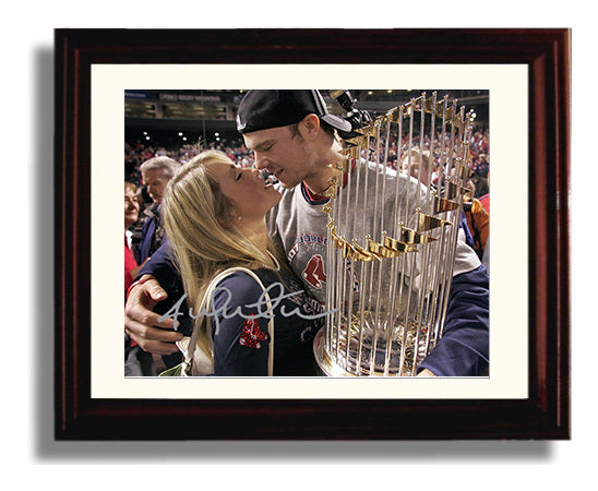 Jon Lester - Series Trophy Celebration Baseball Wall Art 8x10 Beveled Frame wall art print – Baseball Wall Art decor