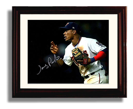 Jorge Polanco - Infield Throw Across Diamond Baseball Wall Art 8x10 Beveled Frame wall art print – Baseball Wall Art decor