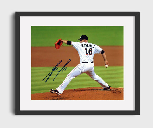 Jose Fernandez - Pitching Side View 8x10 Canvas baseball wall art