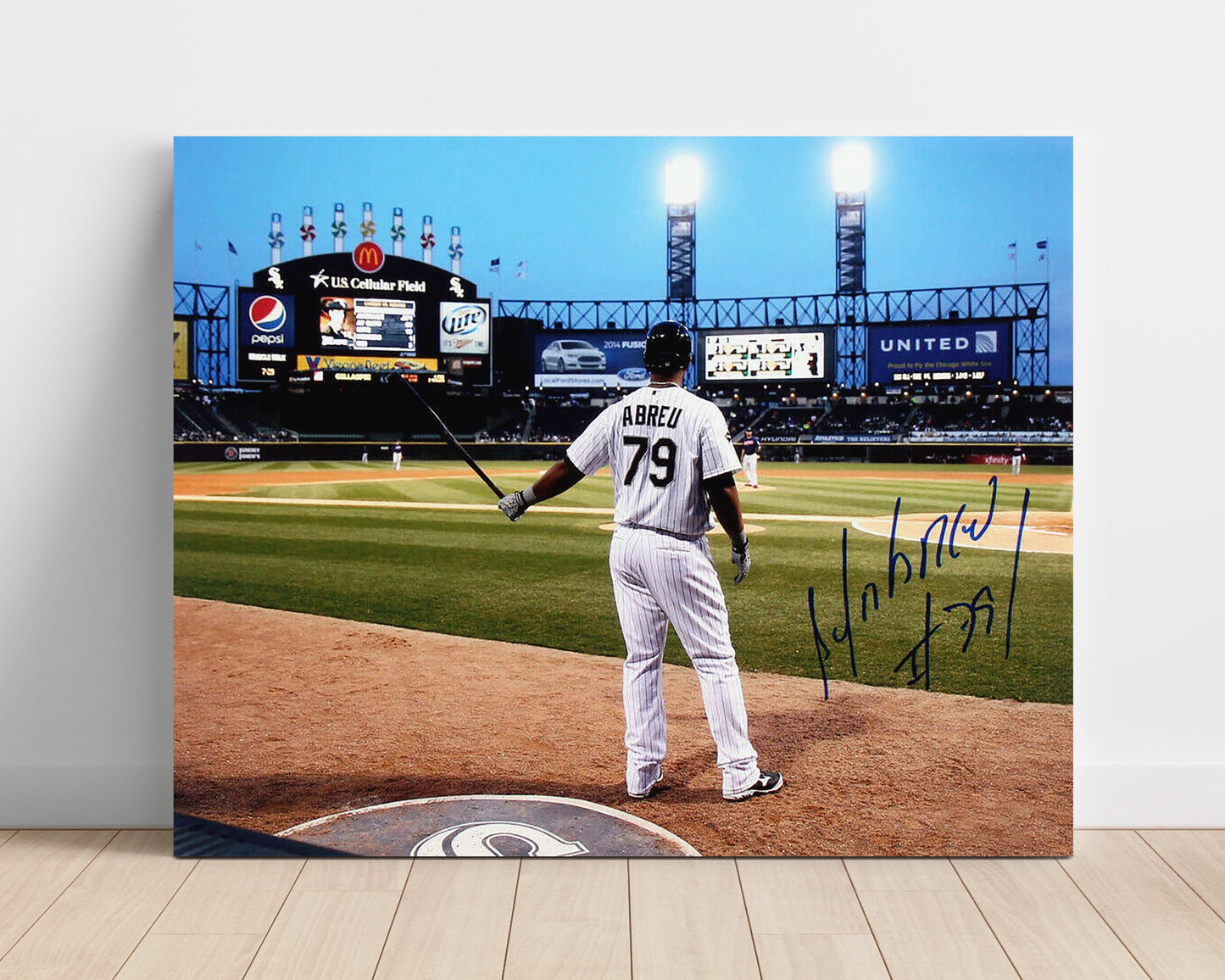 Jose Ramirez - Pre Swing at the Plate Baseball Wall Art 16x20 Unframed Print wall art print – Baseball Wall Art decor