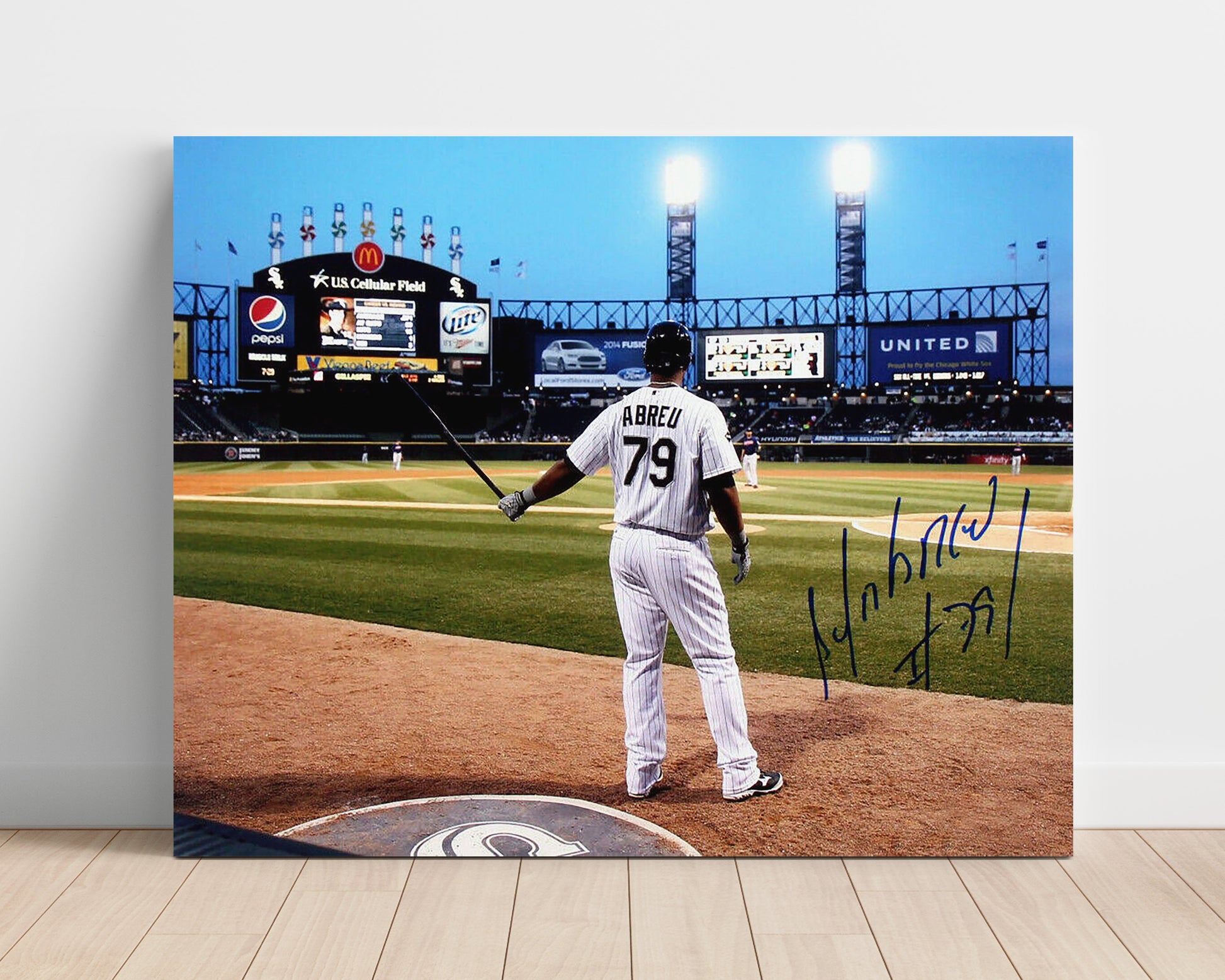 Jose Ramirez - Pre Swing at the Plate Baseball Wall Art 16x20 Unframed Print wall art print – Baseball Wall Art decor