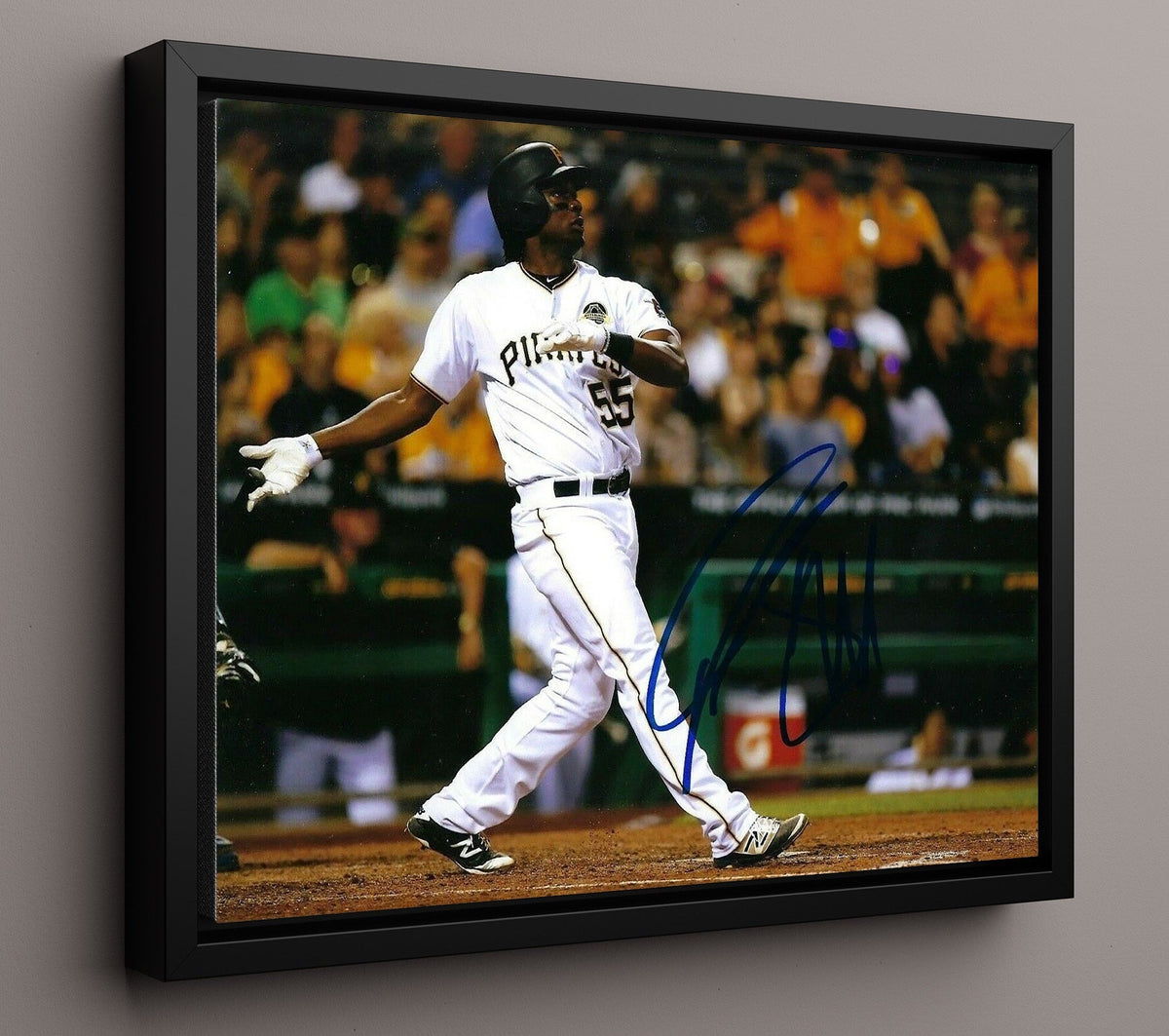 Josh Bell - Left Handed Power Swing 8x10 Canvas baseball wall art