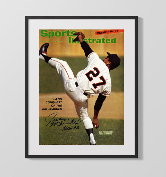 Juan Marichal - High Kick Delivery SI Cover 8x10 Canvas baseball wall art