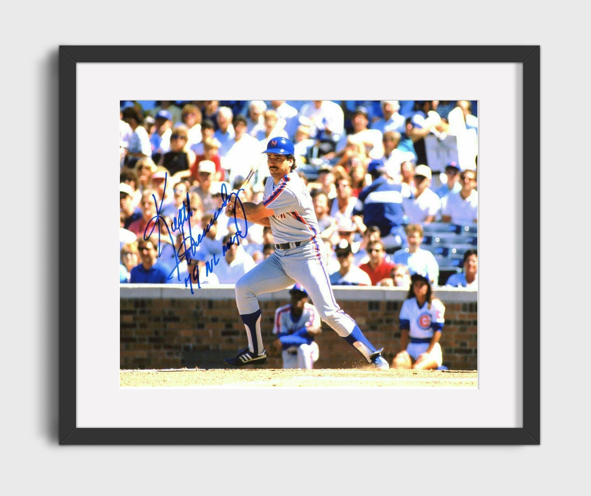 Keith Hernandez - Batting Stance at the Plate Baseball Wall Art 16x20 Gallery Frame wall art print – Baseball Wall Art decor