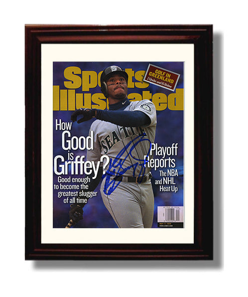 Ken Griffey Jr - How Good Is Griffey SI Cover 1999 Baseball Wall Art 8x10 Beveled Frame wall art print – Baseball Wall Art decor