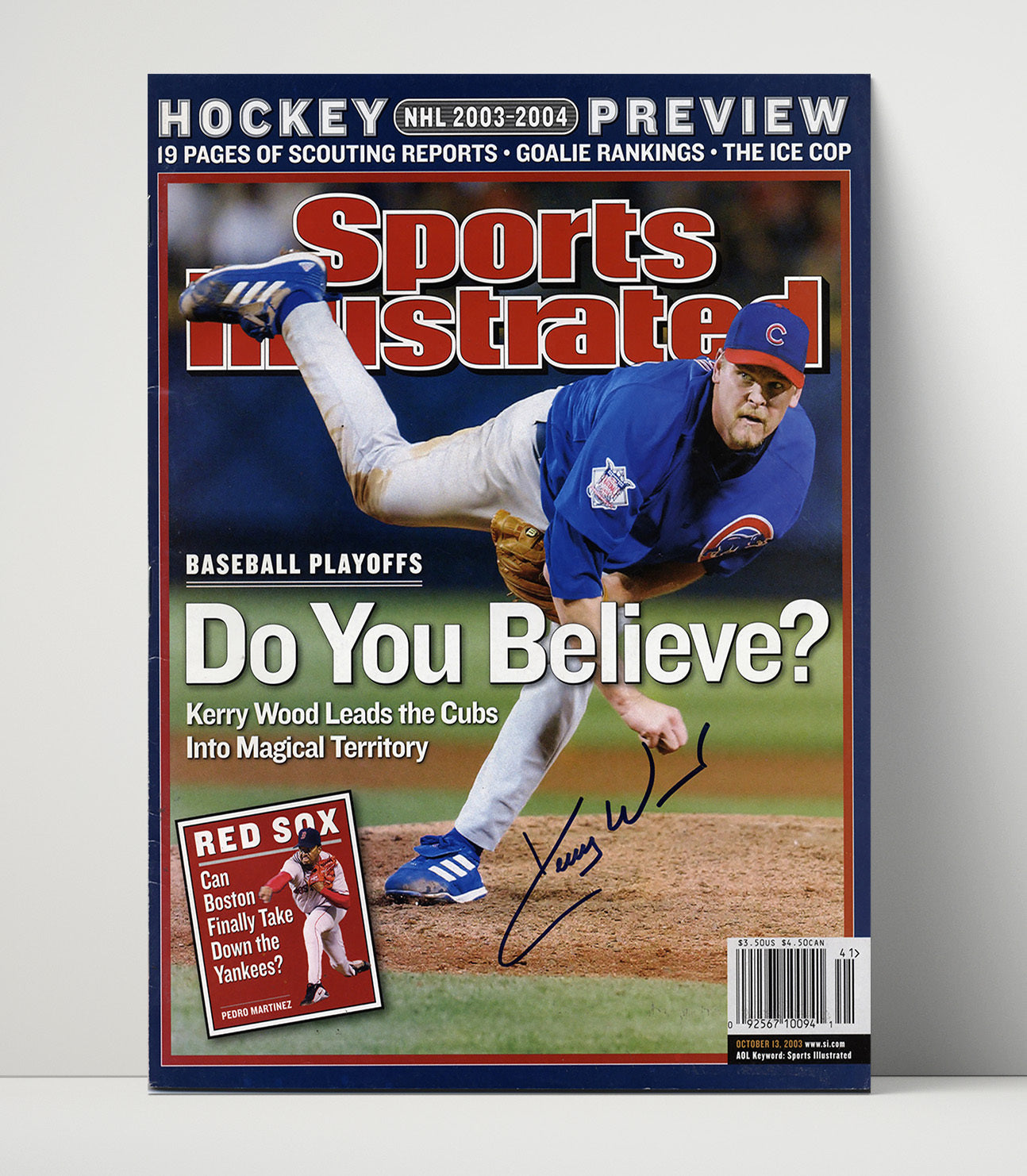 Kerry Wood - Do You Believe SI Cover 2003 Baseball Wall Art 16x20 Unframed Print wall art print – Baseball Wall Art decor