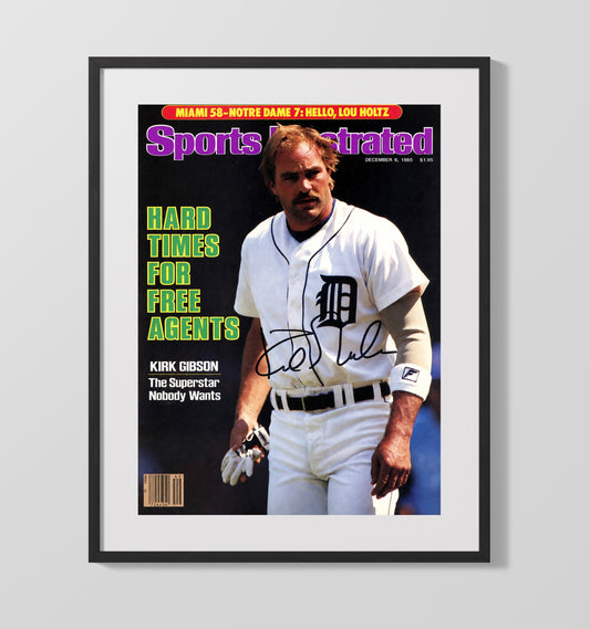 Kirk Gibson - Free Agency Power Shift SI Cover 1985 8x10 Canvas baseball wall art