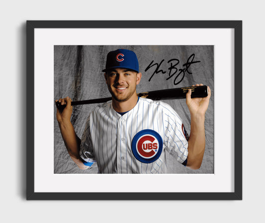 Kris Bryant - Bat Resting Behind Head 8x10 Canvas baseball wall art