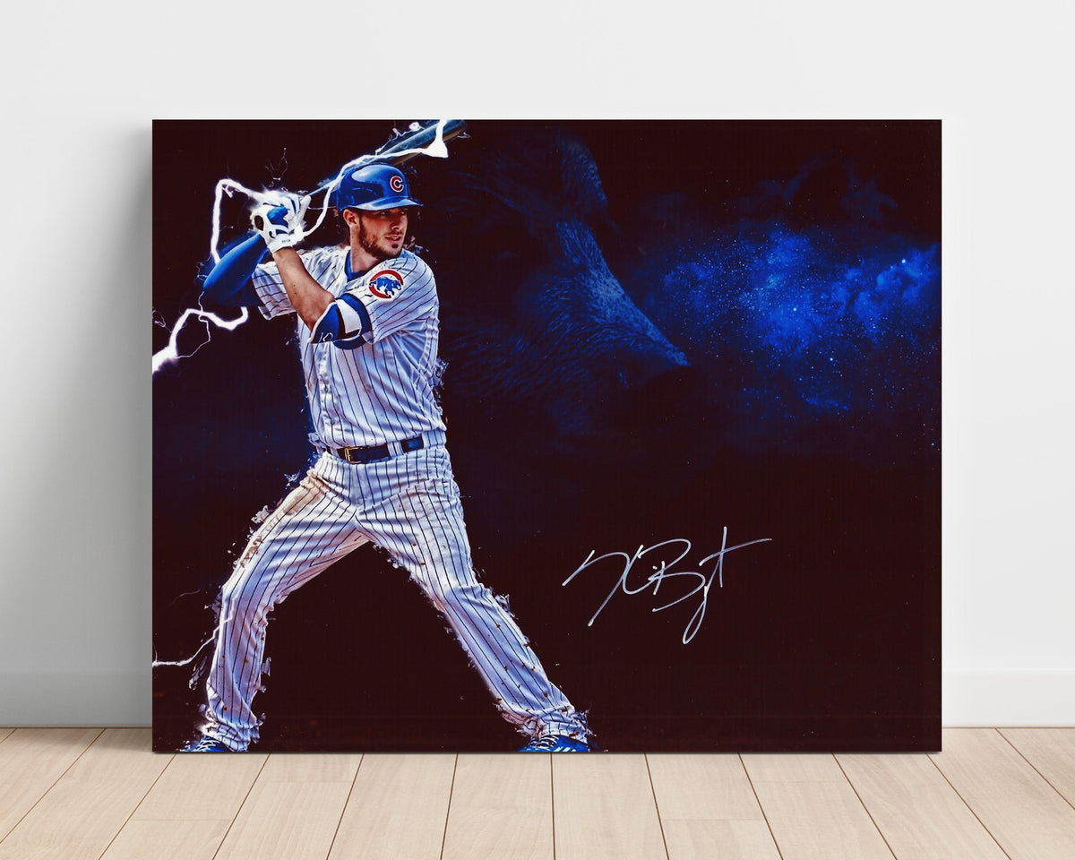 Kris Bryant – Lightning Effect Swing unframed baseball poster print