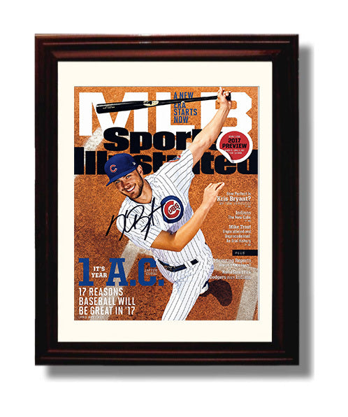 Kris Bryant - Season preview SI Cover 2017 Baseball Wall Art 8x10 Beveled Frame wall art print – Baseball Wall Art decor