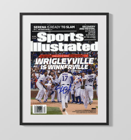 Kris Bryant - Wrigleyville walk off celebration SI cover 2015 8x10 Canvas baseball wall art