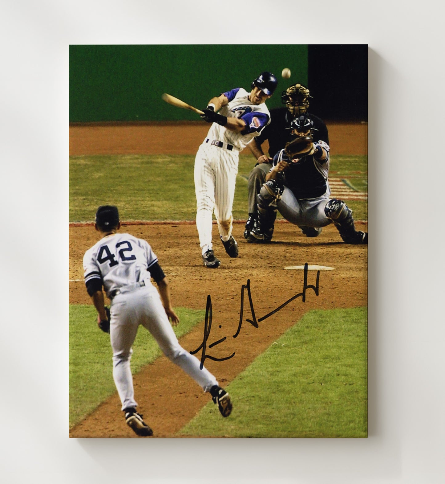 Luis Gonzalez - Arizona Baseball Championship Walk - Off 2001 Wall Art 20x24 Canvas wall art print – Baseball Wall Art decor