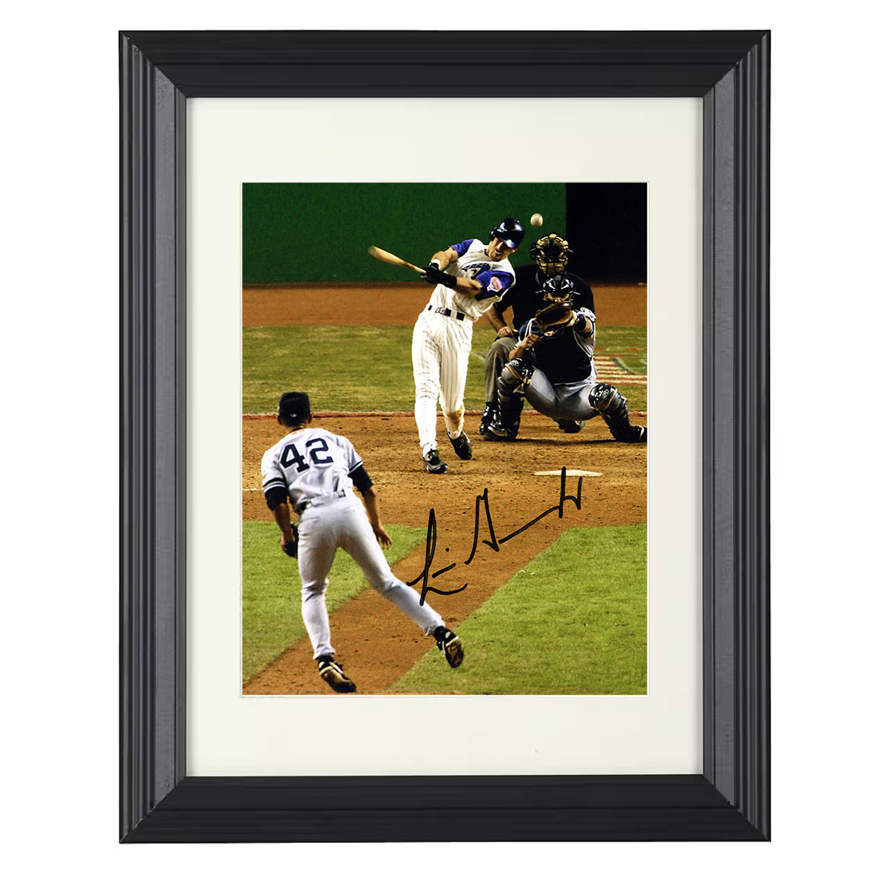 Luis Gonzalez - Arizona Baseball Championship Walk-Off 2001 8x10 black beveled framed baseball wall art