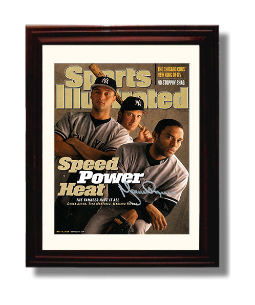 Mariano Rivera - Closing Authority SI Cover 1998 Baseball Wall Art 8x10 Beveled Frame wall art print – Baseball Wall Art decor