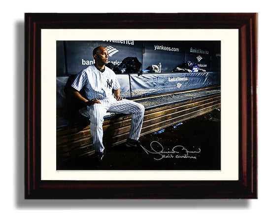 Mariano Rivera - Dugout Exit Sandman Signed Baseball Wall Art 8x10 Beveled Frame wall art print – Baseball Wall Art decor