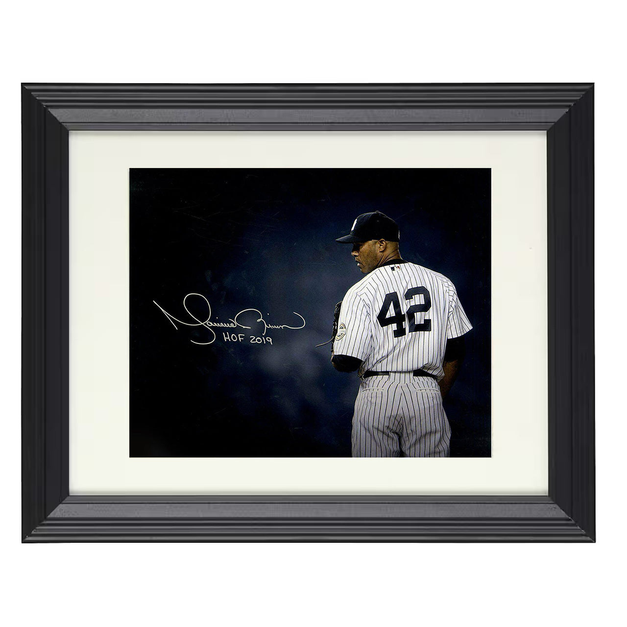 Mariano Rivera - Enter Sandman Stare Down 8x10 black beveled framed baseball wall art