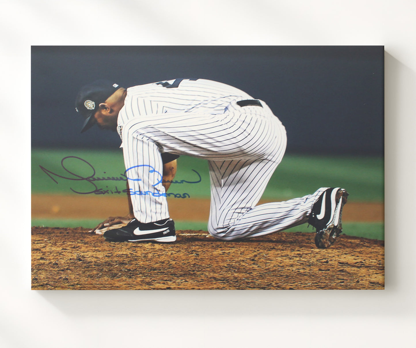 Mariano Rivera - Final Game Tribute Baseball Wall Art 20x24 Canvas wall art print – Baseball Wall Art decor