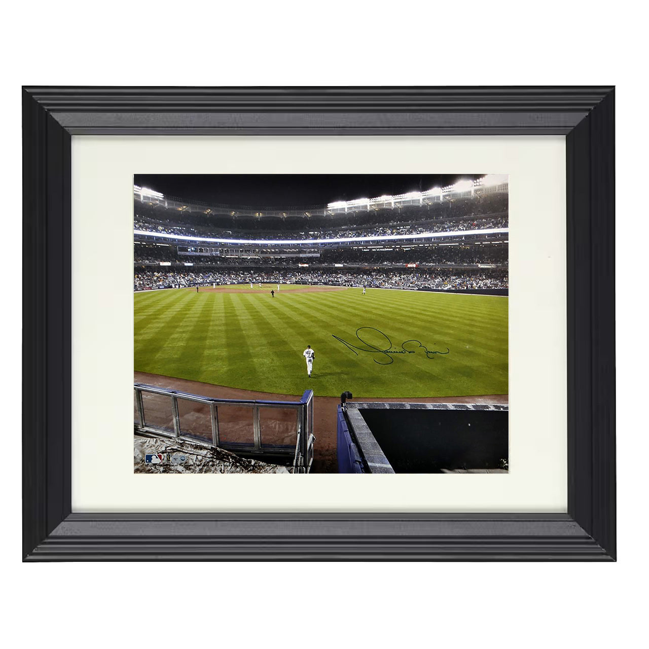 Mariano Rivera - Sandman Walk from Bullpen 8x10 black beveled framed baseball wall art