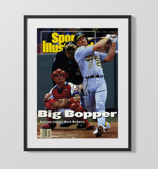 Mark McGwire - 1992 SI Cover Oakland Slugger Big Bopper 8x10 Canvas baseball wall art