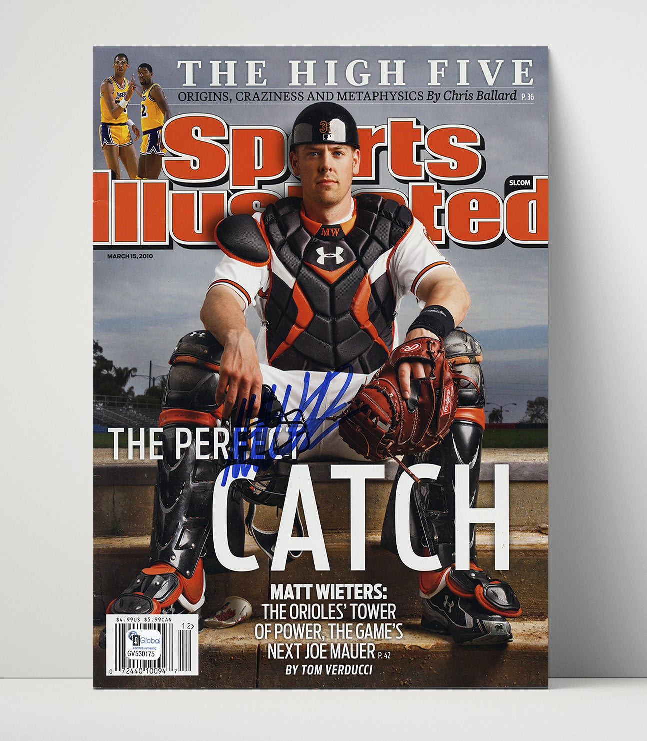 Matt Wieters - Perfect Catch SI Cover 2010 Baseball Wall Art 16x20 Unframed Print wall art print – Baseball Wall Art decor