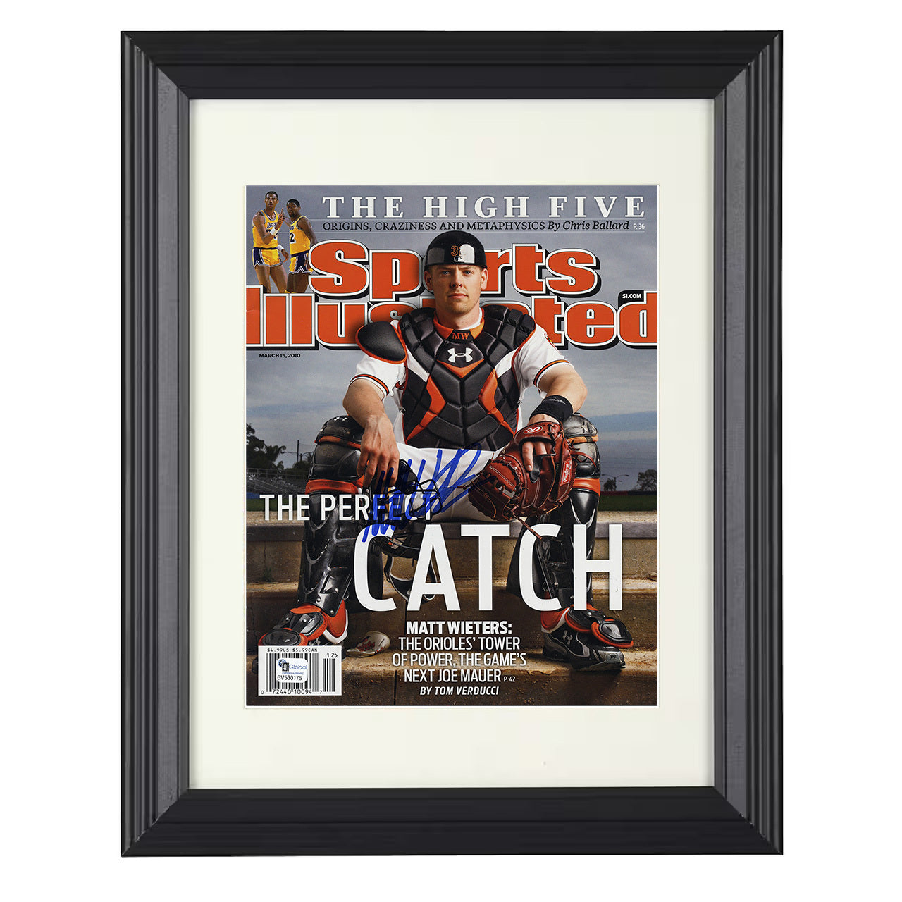 Matt Wieters - Perfect Catch SI Cover 2010 8x10 black beveled framed baseball wall art