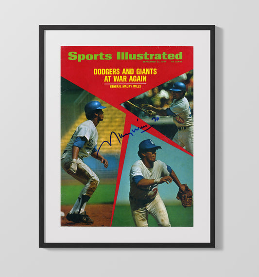 Maury Wills - 1971 SI Cover Los Angeles Speedster 8x10 Canvas baseball wall art