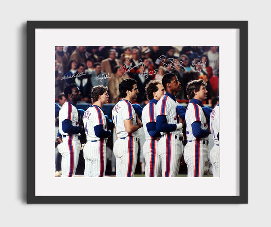 Mets Baseball - 1986 Championship Roll Call 8x10 Canvas baseball wall art