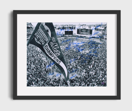 Mets Baseball - Series Championship Celebration 8x10 Canvas baseball wall art
