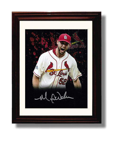 Michael Wacha - St Louis Pitching Spotlight Baseball Wall Art 8x10 Beveled Frame wall art print – Baseball Wall Art decor