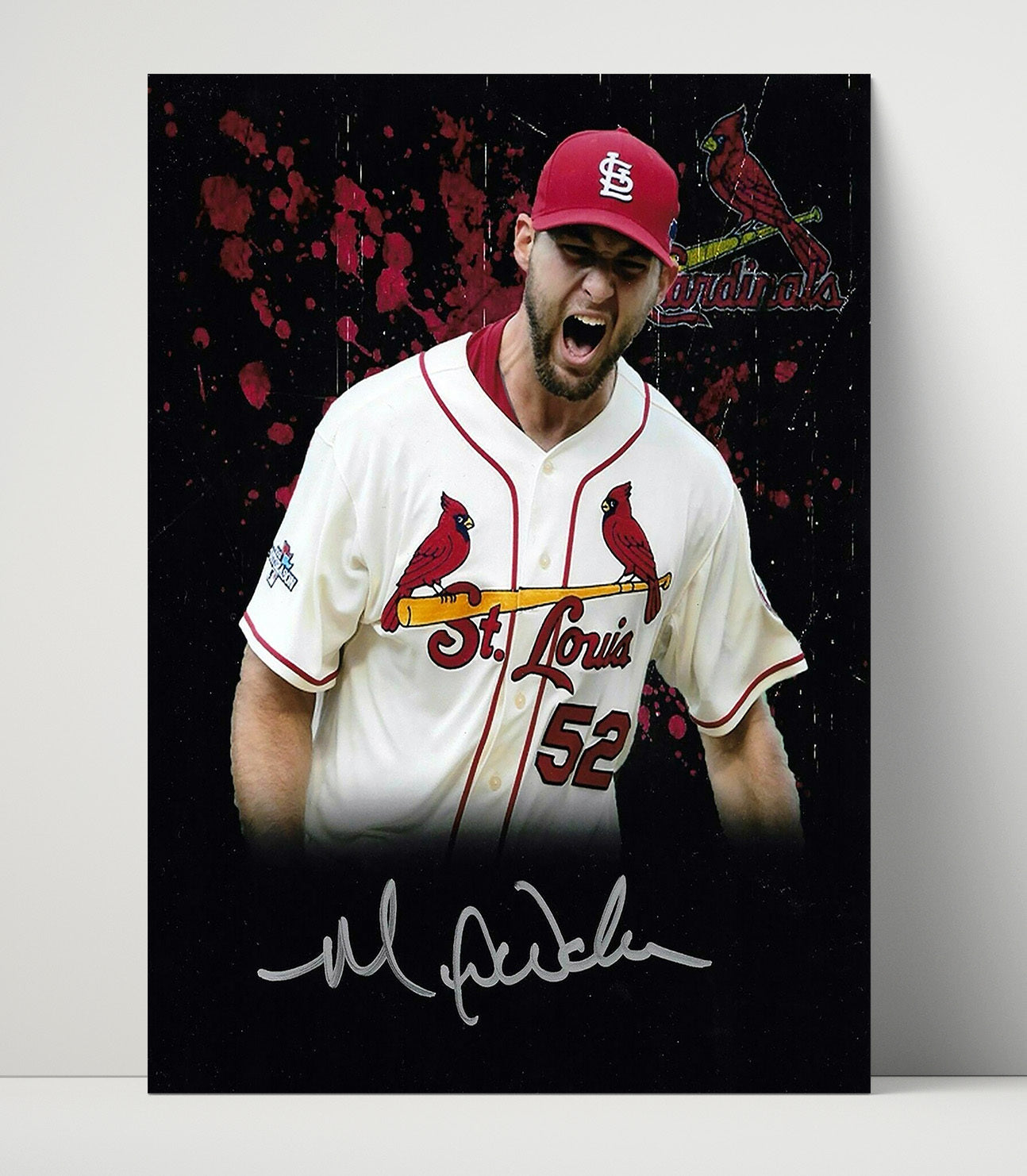 Michael Wacha - St Louis Pitching Spotlight Baseball Wall Art 16x20 Unframed Print wall art print – Baseball Wall Art decor