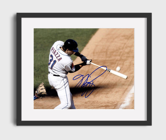 Mike Piazza - Contact at the Plate 8x10 Canvas baseball wall art