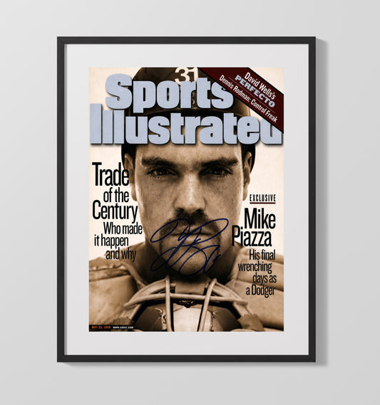 Mike Piazza - Power Catcher SI Cover 1998 8x10 Canvas baseball wall art
