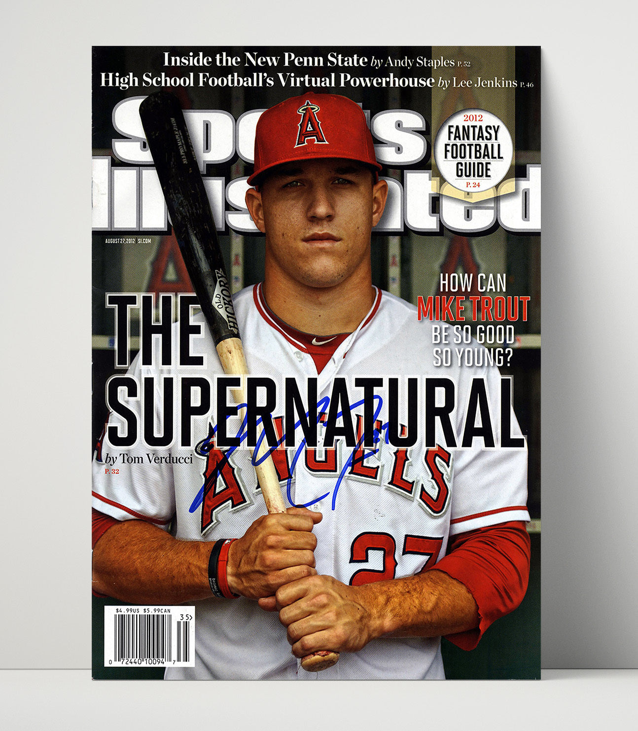 Mike Trout - Angels slugger feature SI Cover 2012 Baseball Wall Art 16x20 Unframed Print wall art print – Baseball Wall Art decor