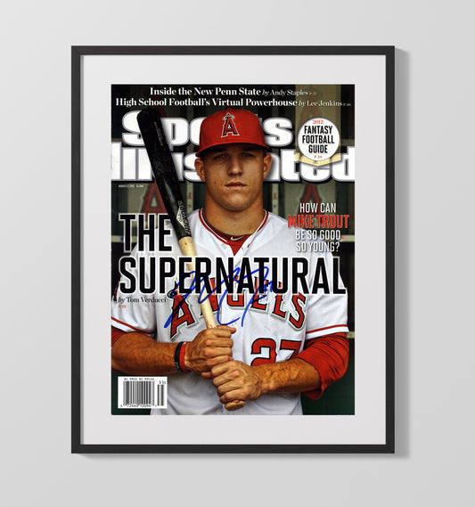 Mike Trout - Angels slugger feature SI Cover 2012 8x10 Canvas baseball wall art