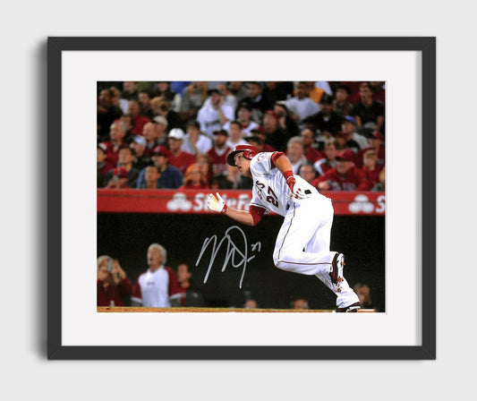 Mike Trout - Full Extension Leaping Catch 8x10 Canvas baseball wall art