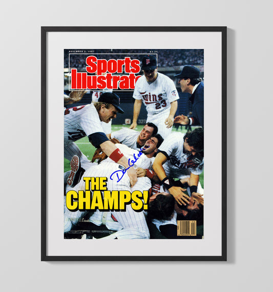 Minnesota Baseball - SI World Champs celebration pileup 1987 8x10 Canvas baseball wall art