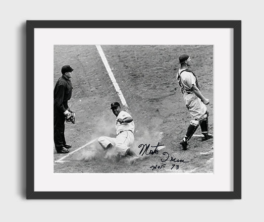 Monte Irvin - Headfirst Slide 8x10 Canvas baseball wall art