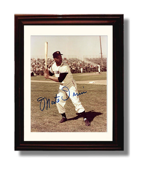 Monte Irvin - New York Baseball Spring Training Stance Wall Art 8x10 Beveled Frame wall art print – Baseball Wall Art decor