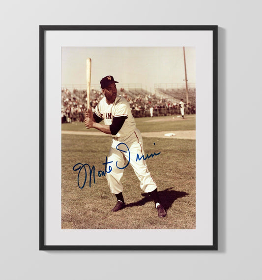 Monte Irvin - New York Baseball Spring Training Stance 8x10 Canvas baseball wall art